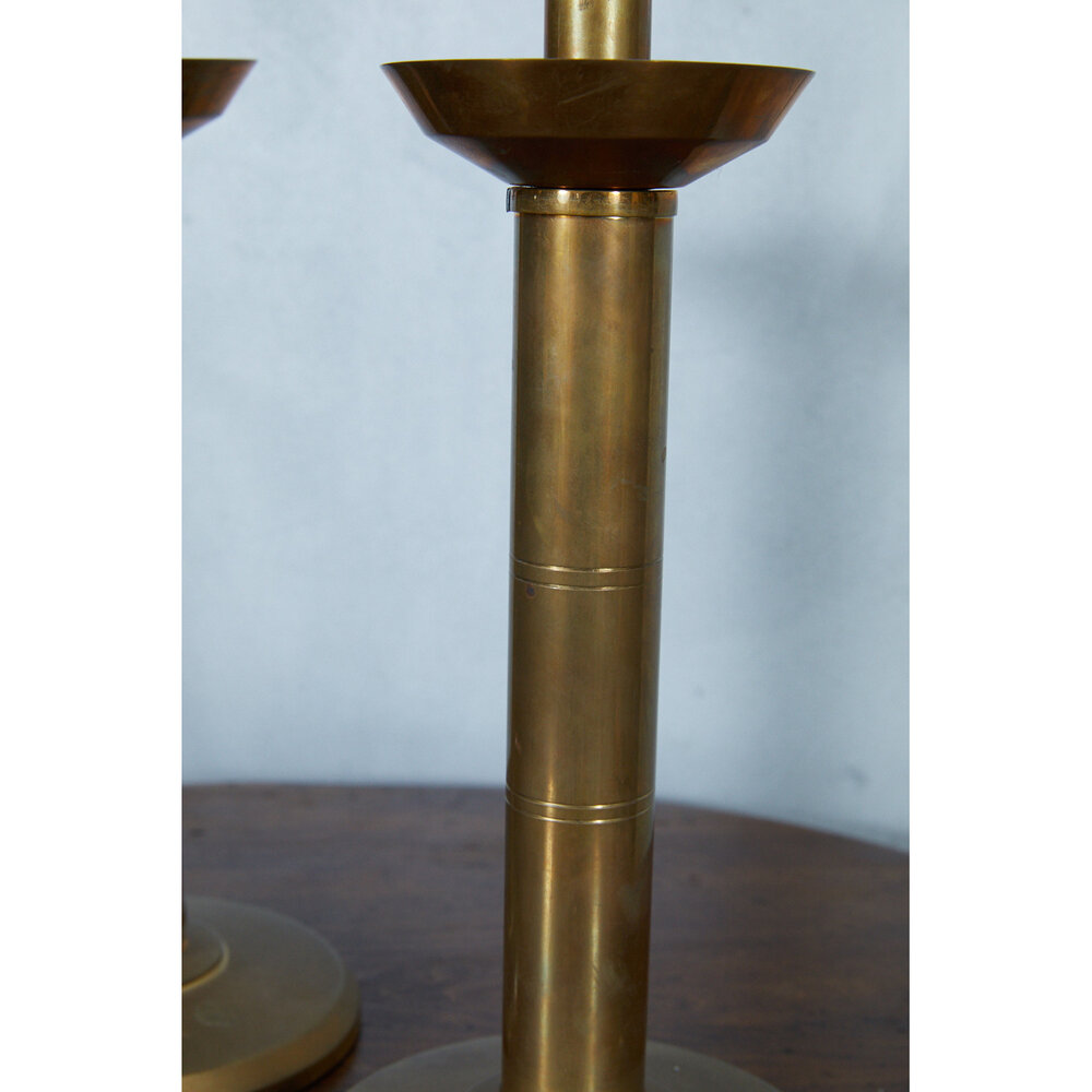 Pair of Brass Candlesticks — Jefferson West, Inc.