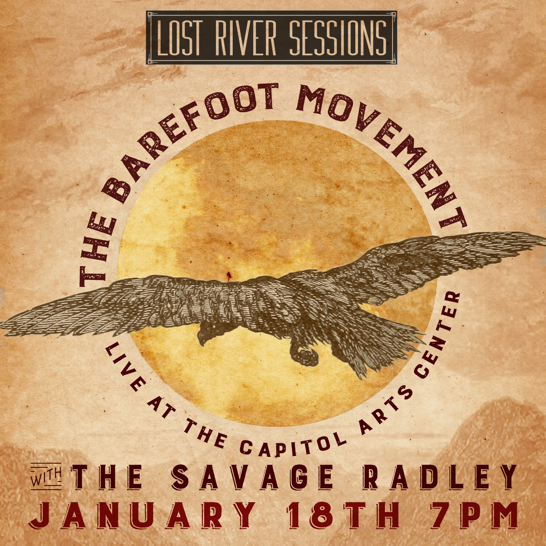 Next LRS LIVE! is Jan 18th with The Barefoot Movement and the Savage Radley
