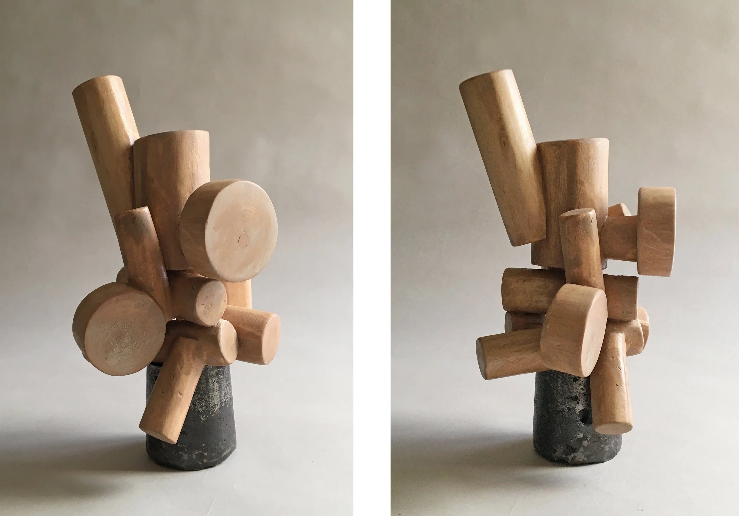 Reel 12 ¼ × 6 × 7 inches, maple & iron, 2024