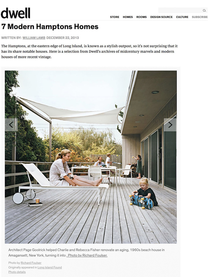 <html>Dwell<p>7 Modern Hamptons Homes</html>