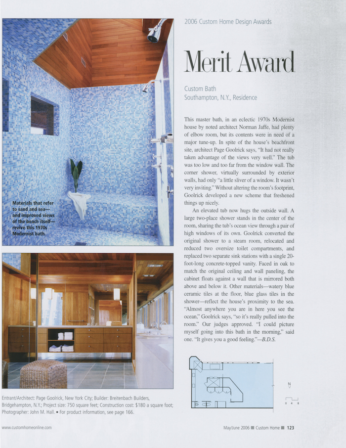 <html>Custom Home<p>Merit Award Custom Bath</html>