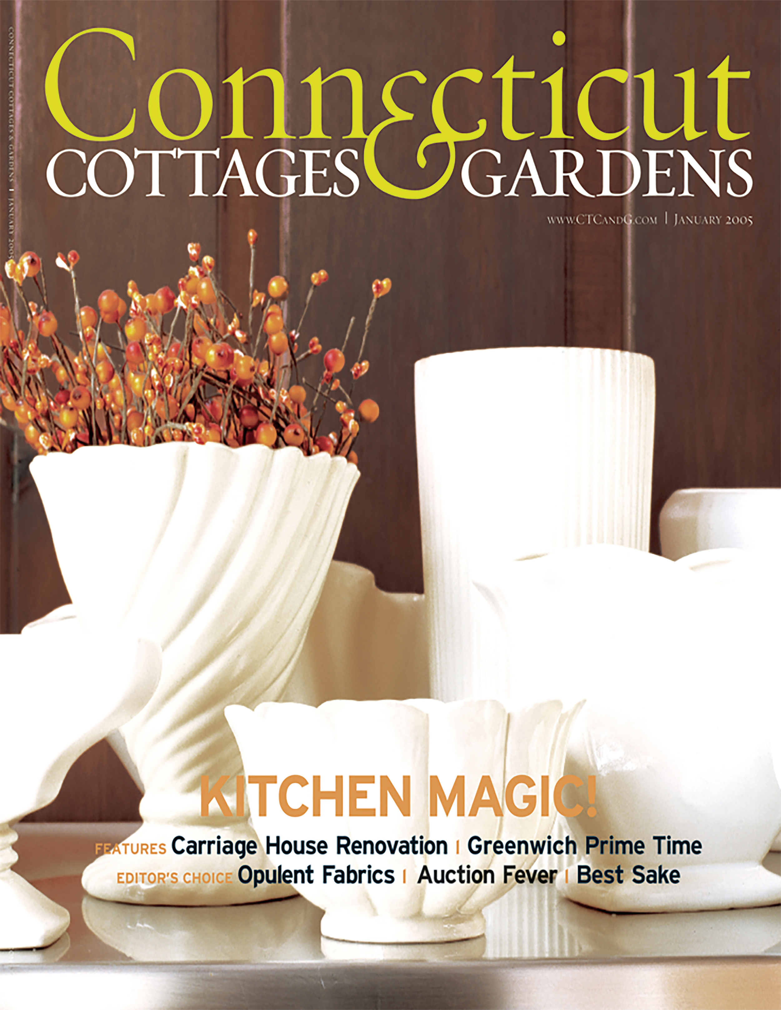 <html>Connecticut Cottages & Gardens<p>A Harmony of Styles</html>