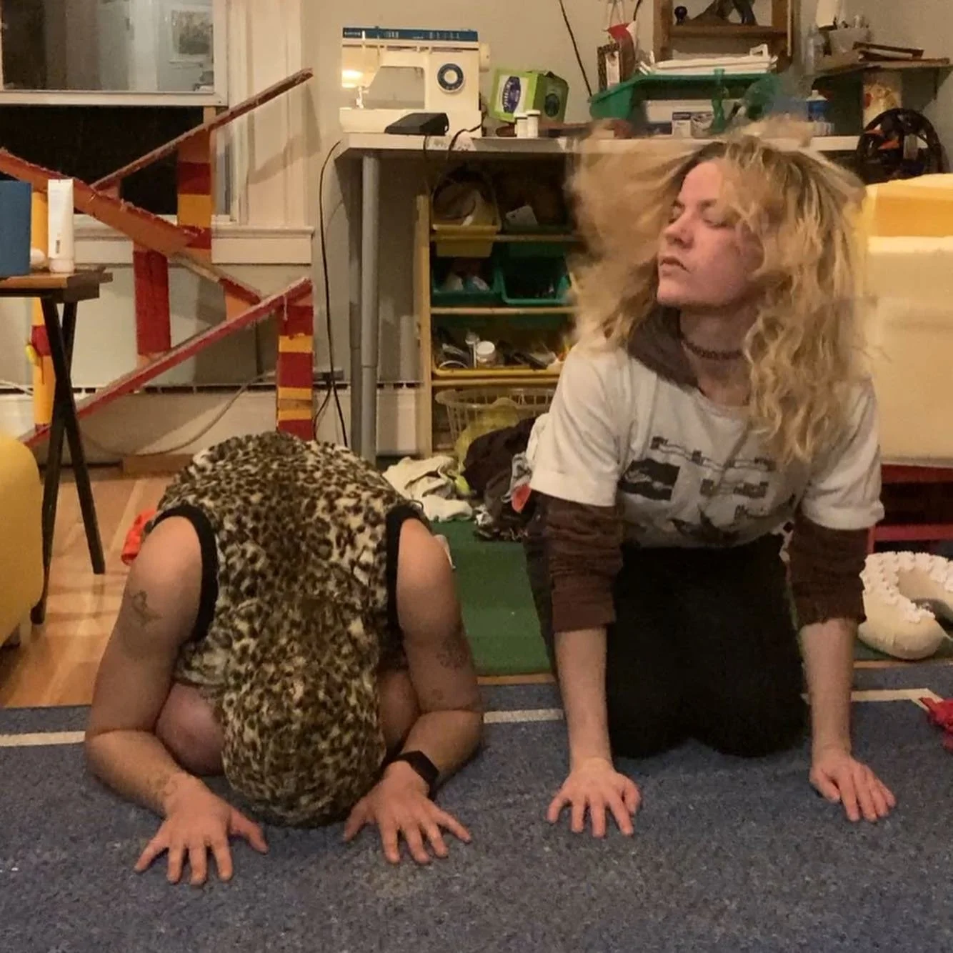 workin out some new choreo