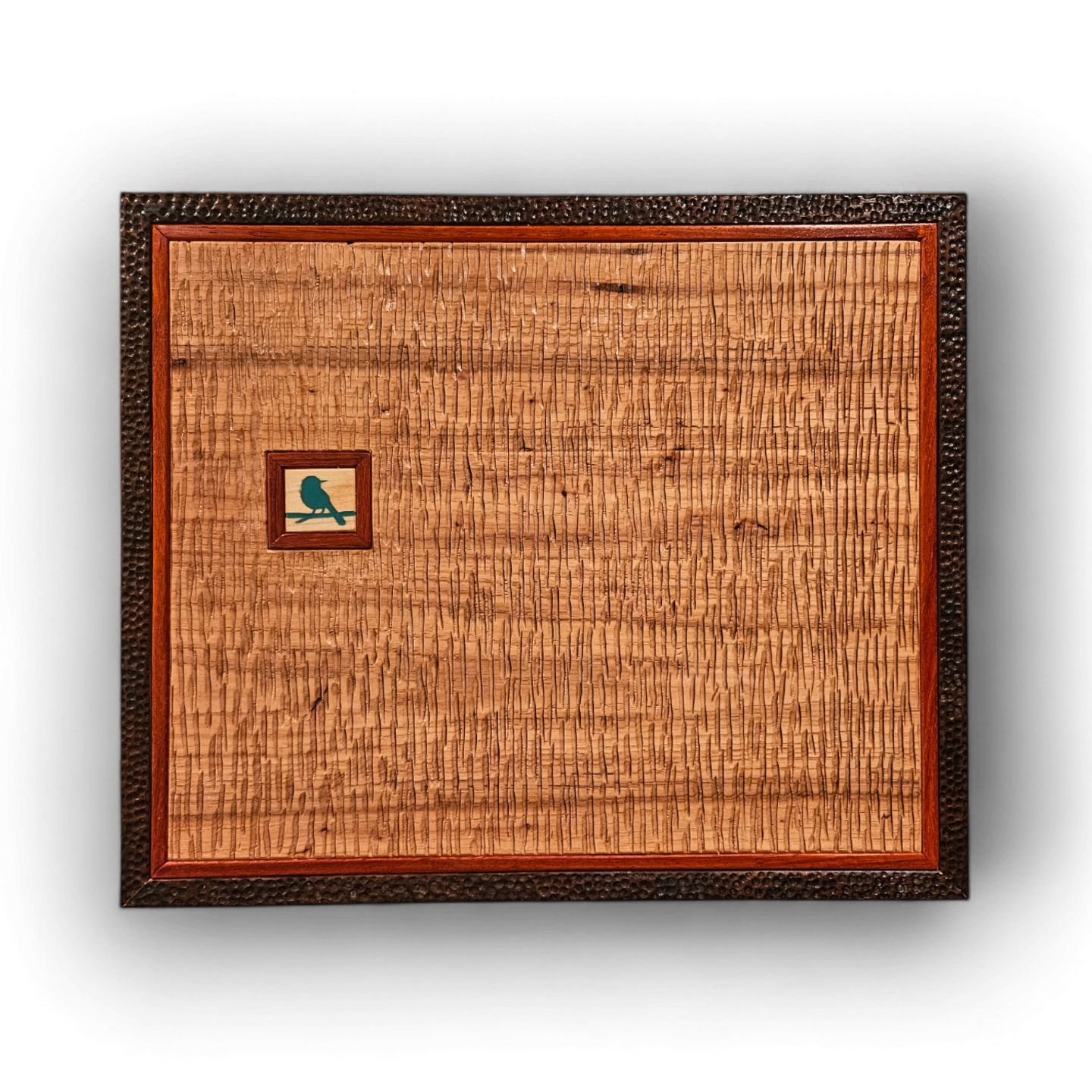 &quot;Enigmas&quot;, cont. (Segmented Wall Decors). Textured Texas Pecan, Padauk, Red Oak with layered acrylics, and some Turquoise. Approximately 22&quot; x 18&quot; x 1&quot;. www.hwrwood.art
:
:
:
#woodart, #finewoodart, #sculpture, #woodsculpture