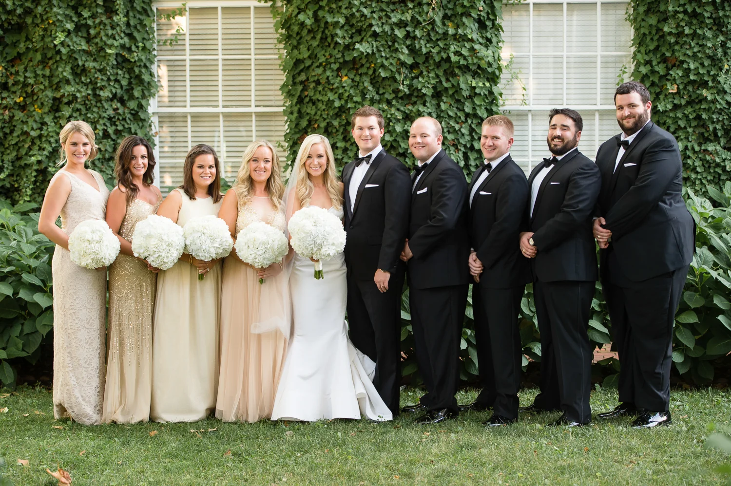 Simple White and Gold Tidewater Inn Easton, MD Wedding