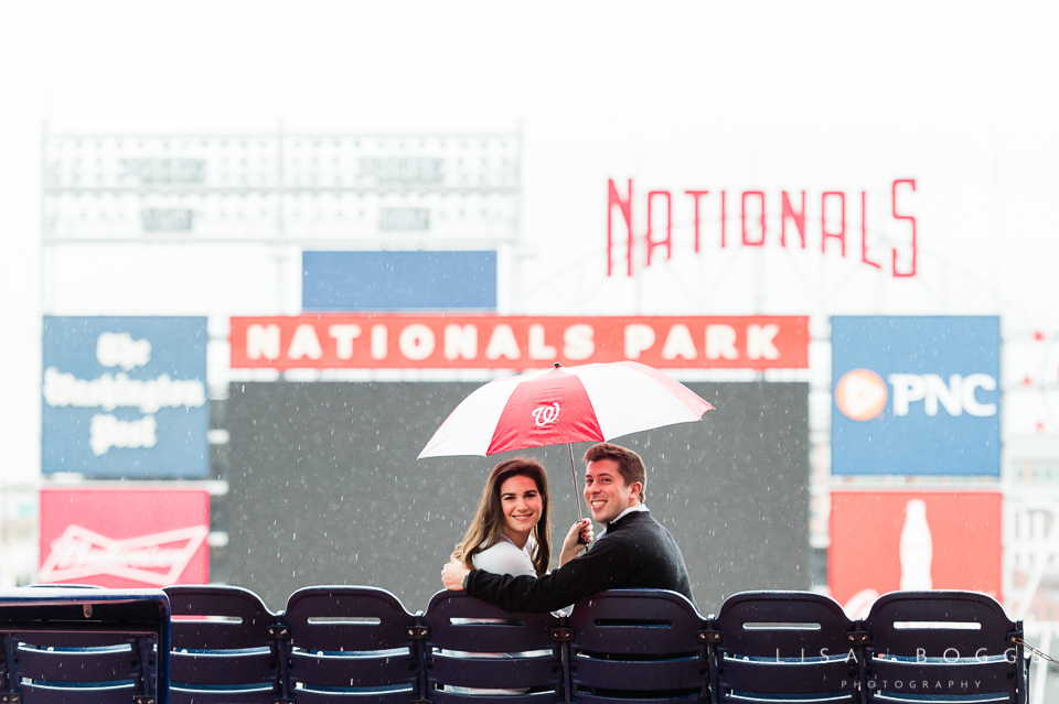 Natalie and Eddie's Nationals Park Engagement Session