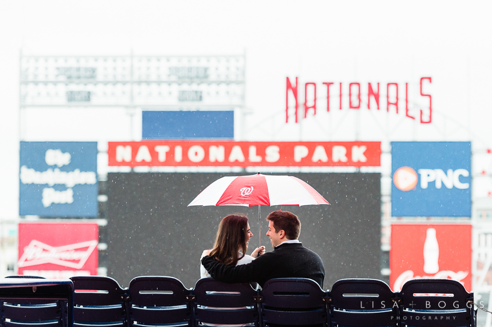 Natalie and Eddie's Nationals Park Engagement Session