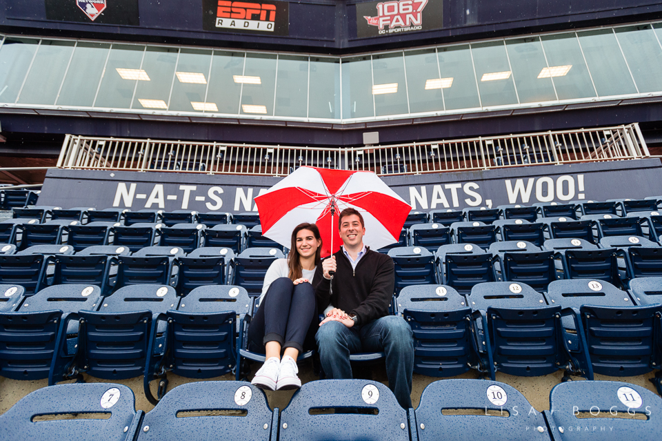 Natalie and Eddie's Nationals Park Engagement Session