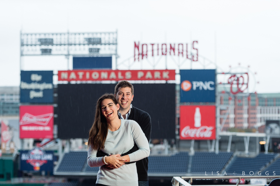 Natalie and Eddie's Nationals Park Engagement Session