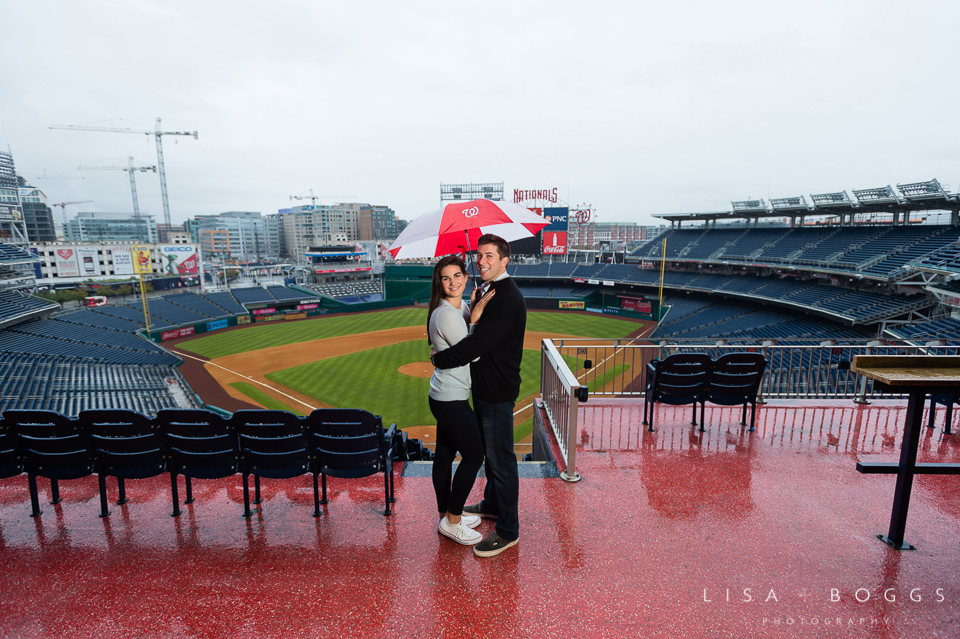 Natalie and Eddie's Nationals Park Engagement Session