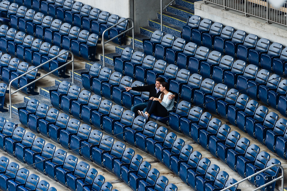 Natalie and Eddie's Nationals Park Engagement Session