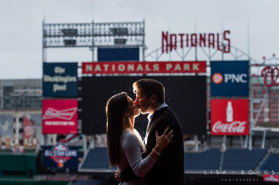 Natalie and Eddie's Nationals Park Engagement Session