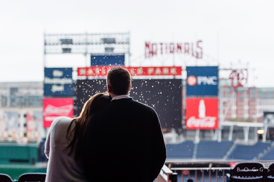 Natalie and Eddie's Nationals Park Engagement Session