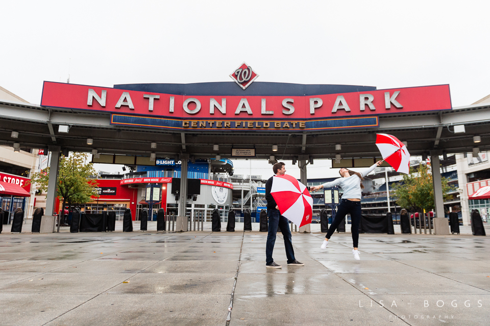 Natalie and Eddie's Nationals Park Engagement Session