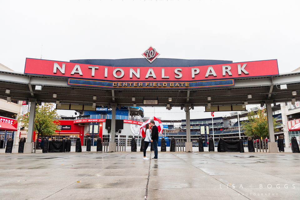 Natalie and Eddie's Nationals Park Engagement Session