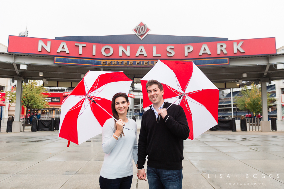 Natalie and Eddie's Nationals Park Engagement Session