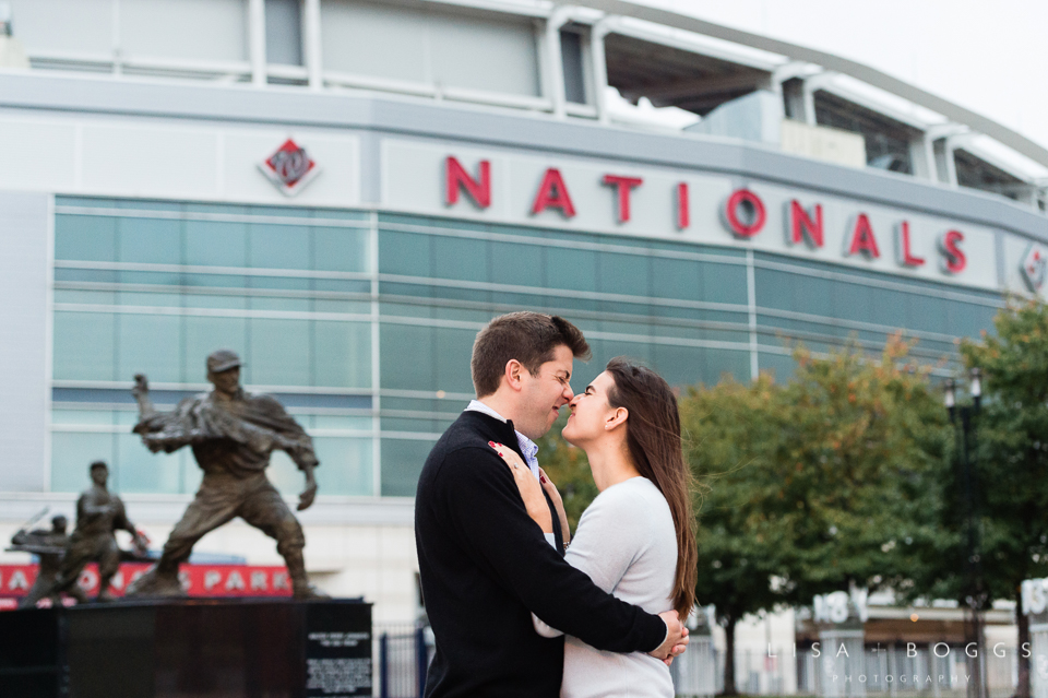 Natalie and Eddie's Nationals Park Engagement Session