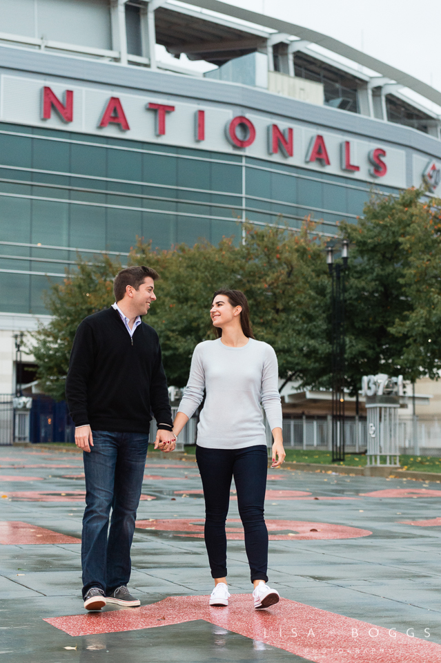 Natalie and Eddie's Nationals Park Engagement Session