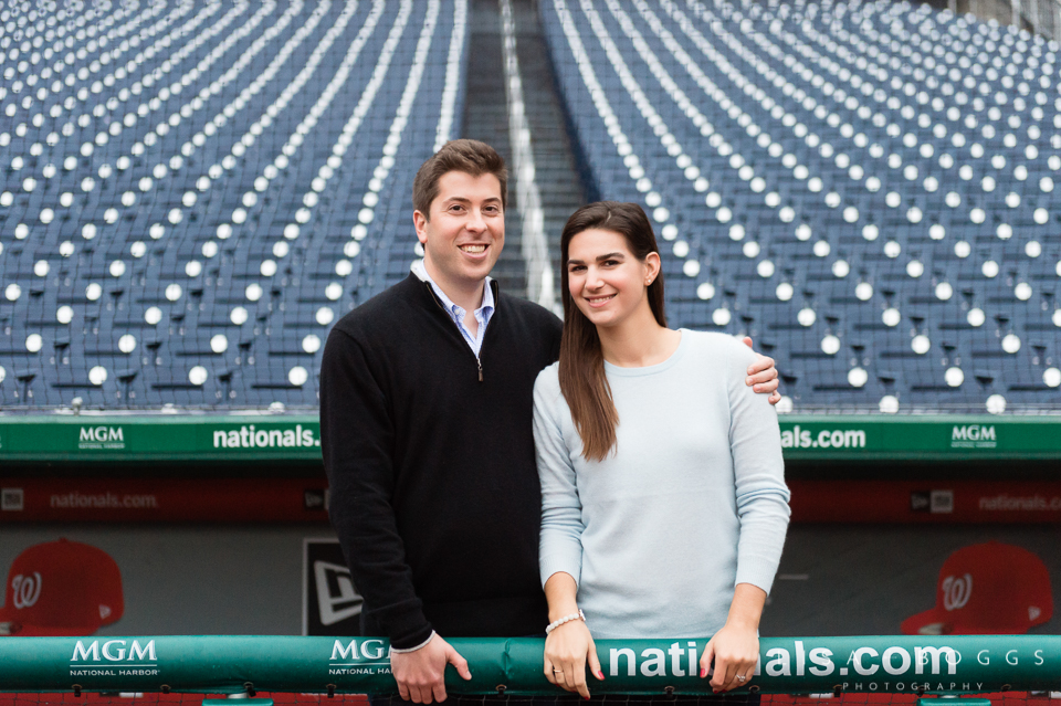 Natalie and Eddie's Nationals Park Engagement Session