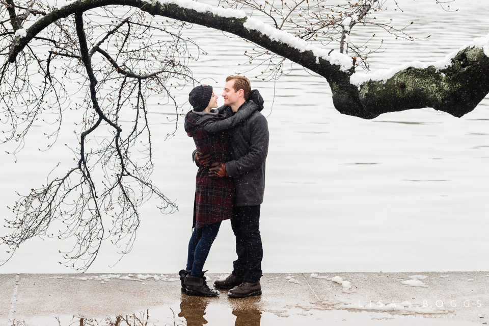 Arielle & Hugh's Snowy DC Engagement Photos