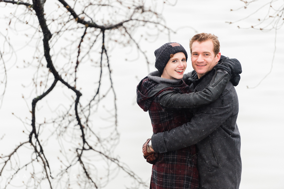 Arielle & Hugh's Snowy DC Engagement Photos