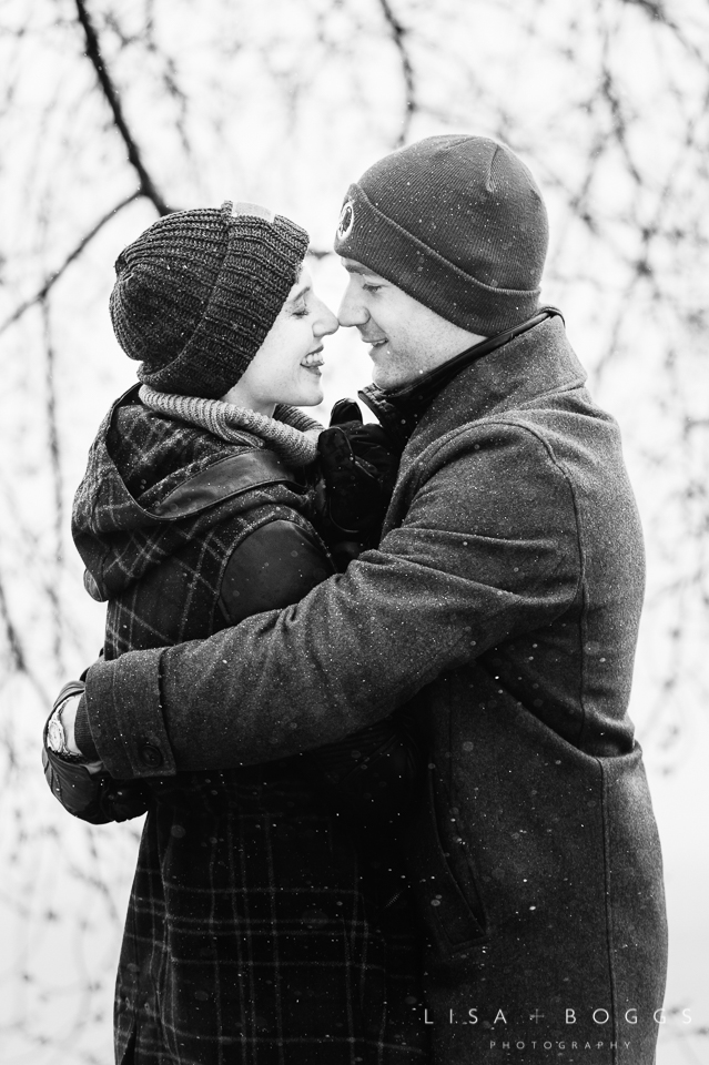 Arielle & Hugh's Snowy DC Engagement Photos