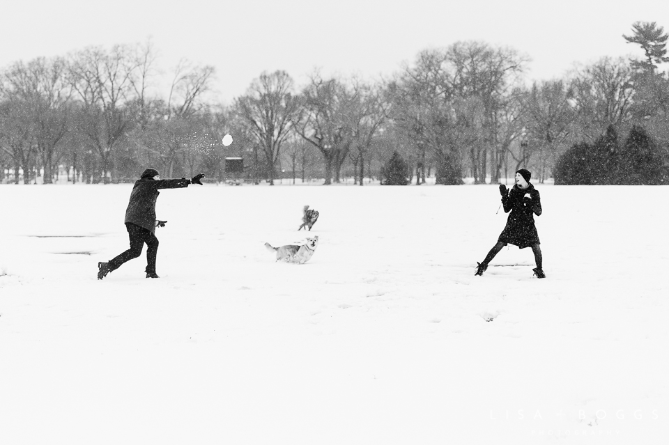 Arielle & Hugh's Snowy DC Engagement Photos