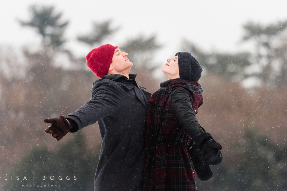 Arielle & Hugh's Snowy DC Engagement Photos