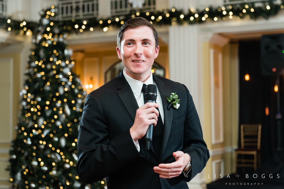 Natalie and Eddie's Holiday Baseball-Inspired Wedding at The Wil