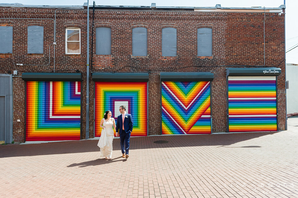 Emma & Evan's Colorful Urban Wedding at Long View Gallery