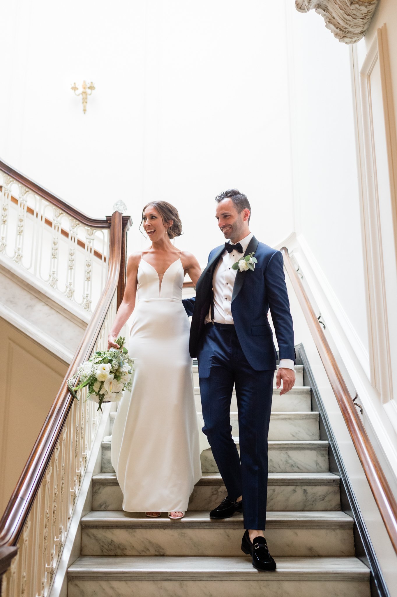 Susie & John's Classic Black Tie Wedding at Daughter's of the American Revolution Headquarters