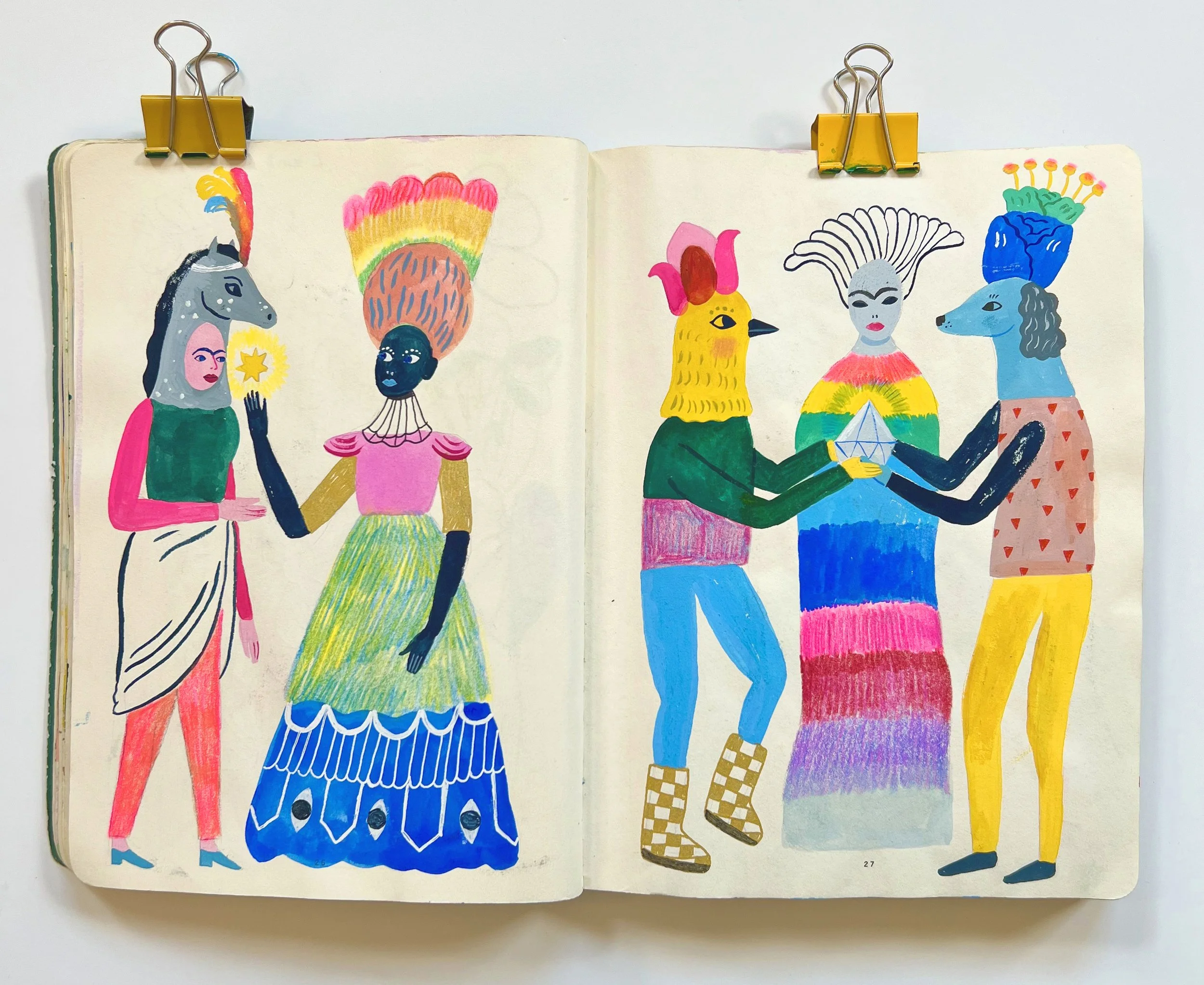 Sarah_Walsh_Sketchbook_folk_costiume_horse.jpg
