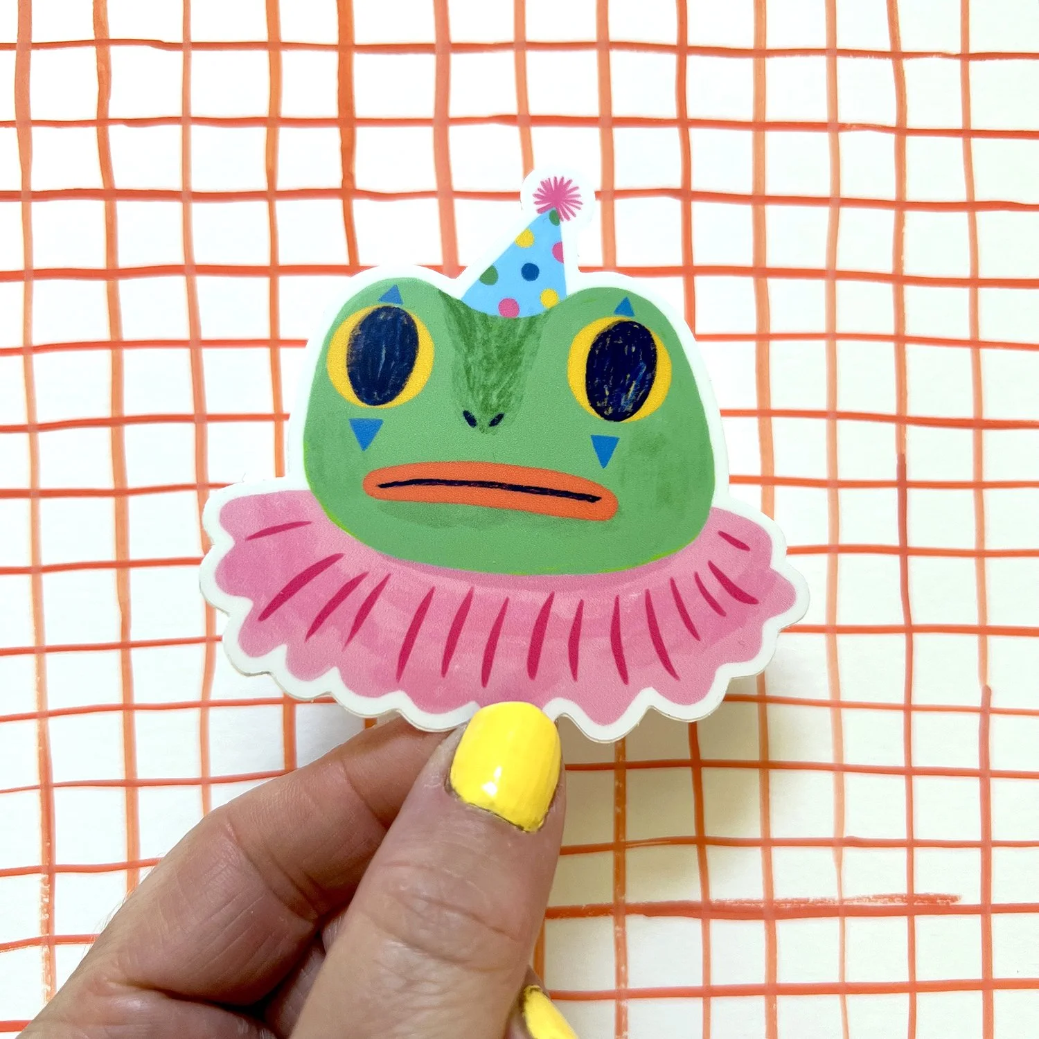 sticker_ClownFrog_singleonGraph.jpg