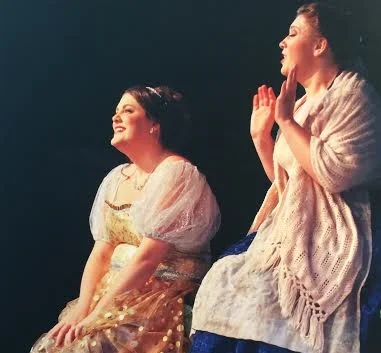 Singing Cinderella in Sondheim's Into the Woods at Opera in the Ozarks with Meghan Garvin as Baker's Wife, 2014.