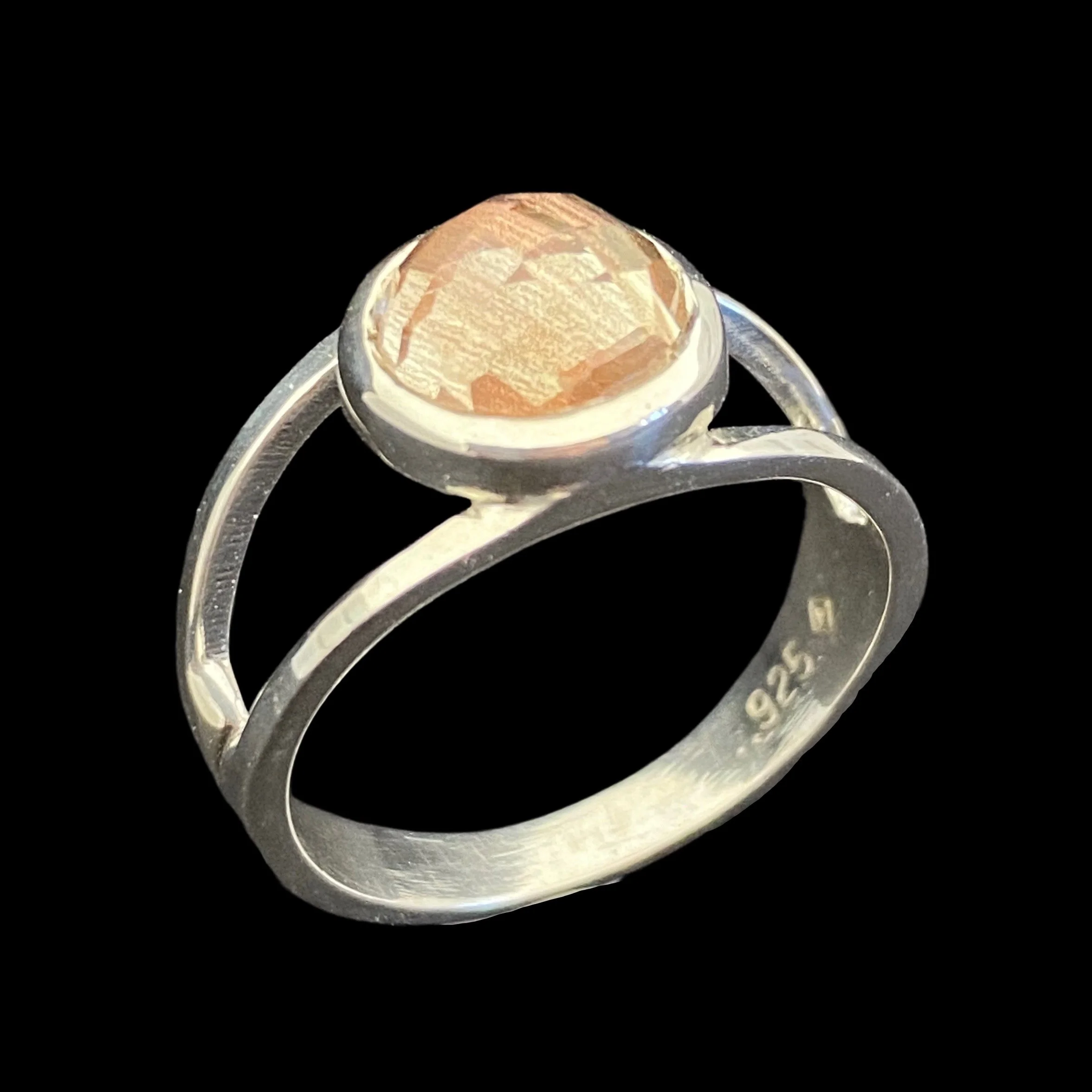 Karla Proud .925 Oregon Sunstone with Schiller Ring