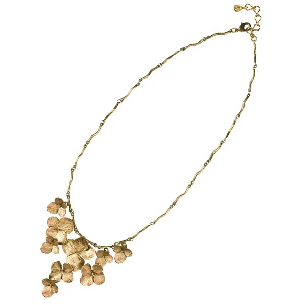 Orecchini Pendente Michael Michaud Fiore D'arancio In Bronzo Con Perle – Nuovi