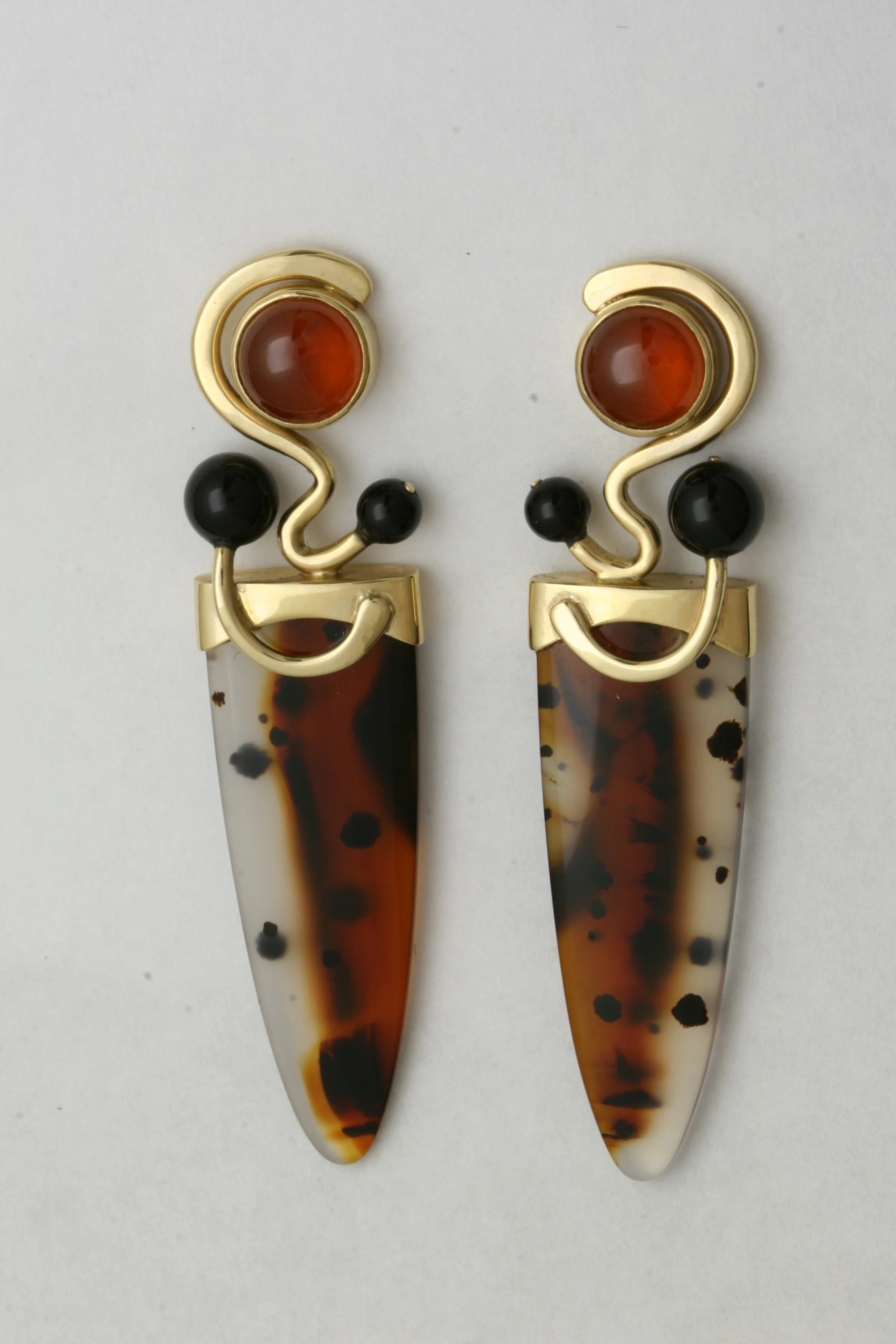 14k Montana Agate, Onyx and Citrine
