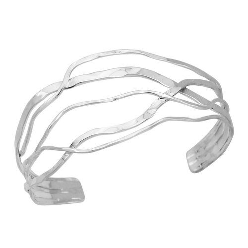 Light Multi-Wave Sterling Silver Cuff