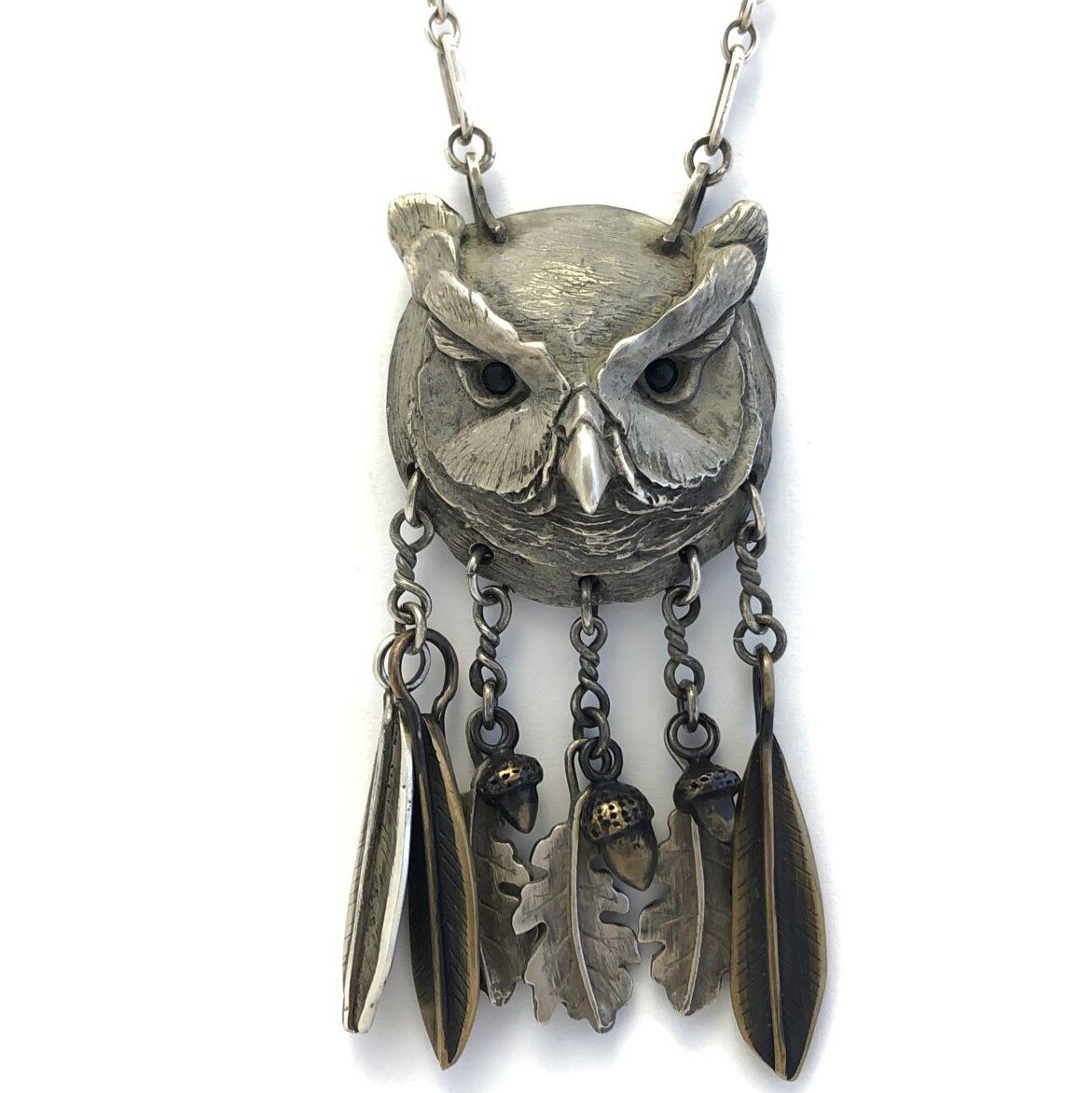 Adorable New Owl Pendant Necklace by Xhileration NWT #N2466 
