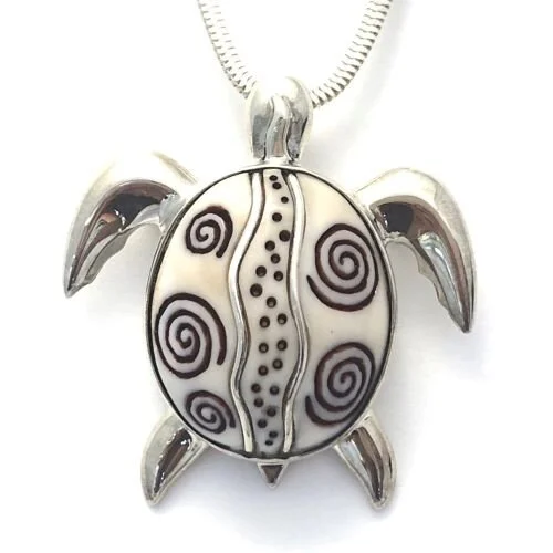 Turtle at Play Pin/Pendant