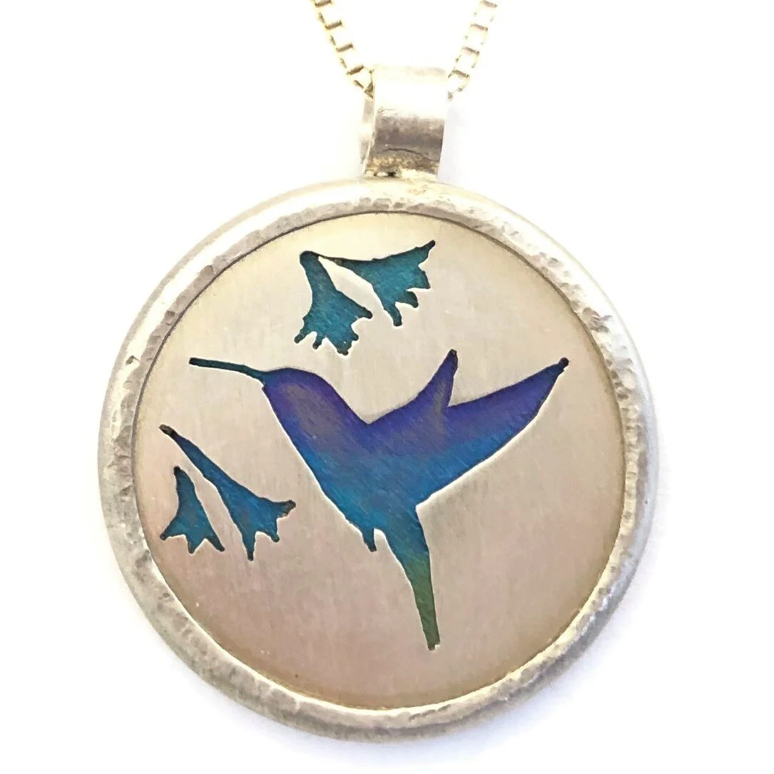 .925 \u0026 Niobium Hummingbird Double Sided 
