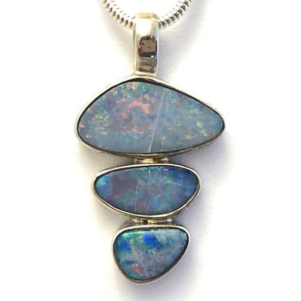 Australian Boulder Opal Pendant — The Jewel