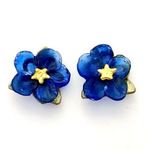 Blue Violet Post Earrings