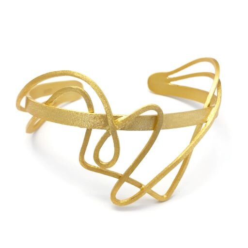 Vermeil Wavy Cuff