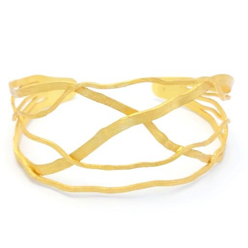 Vermeil Wavy Cuff