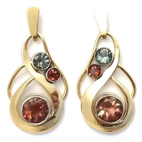14k Oregon Sunstone Earrings