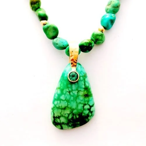 14k Turquoise Necklace