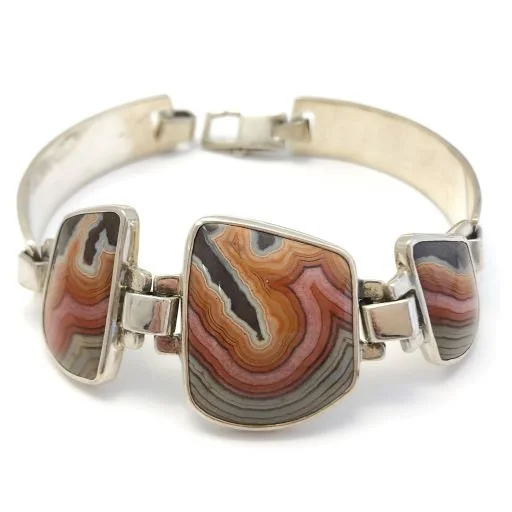 .925 Montana Dryhead Agate Cuff Bracelet