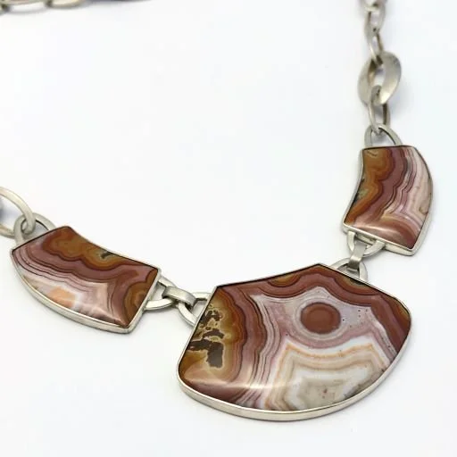 .925 Montana Dryhead Agate Necklace