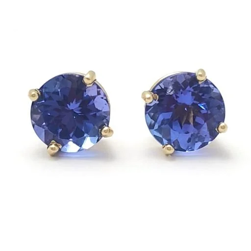 14k Tanzanite 7mm Earrings